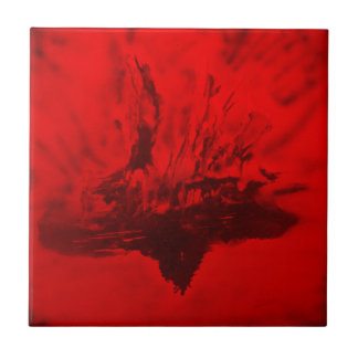 Phoenix Rising Tile for Decor, Trivet, Gift Box