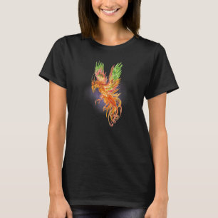 Phoenix Rising Watercolor Fantasy Mythical Mystic T-Shirt