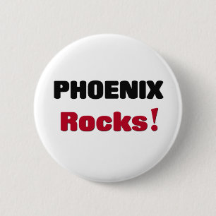 Phoenix Rocks 6 Cm Round Badge