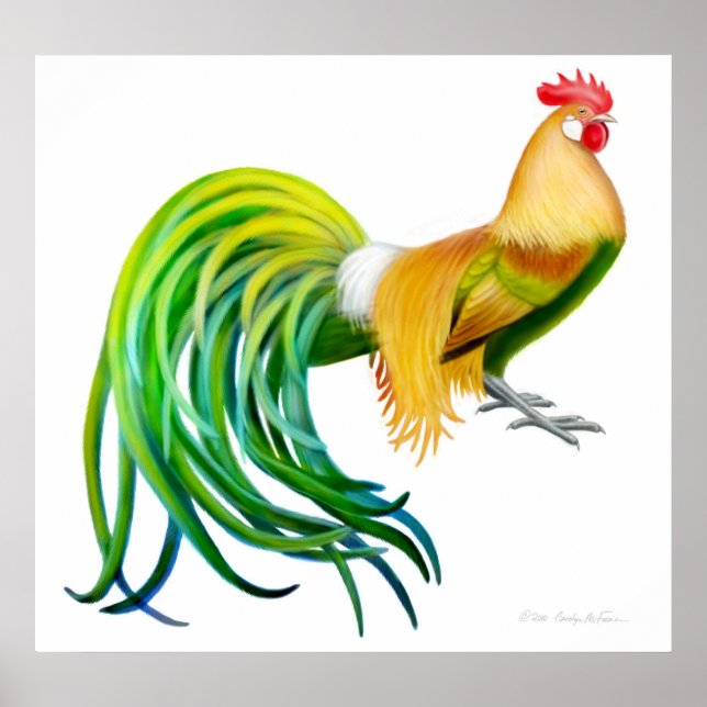 Phoenix Rooster Print (Front)