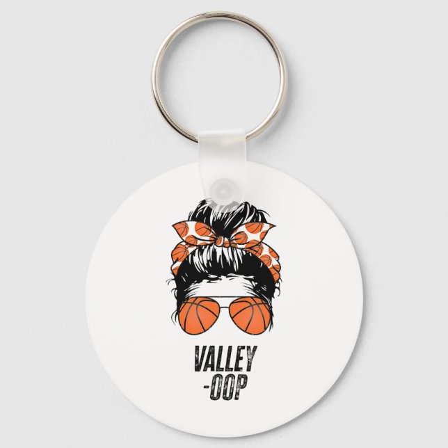 Phoenix Sketll Valley -oop Messy Bun Sun Sketll Fa Key Ring (Front)