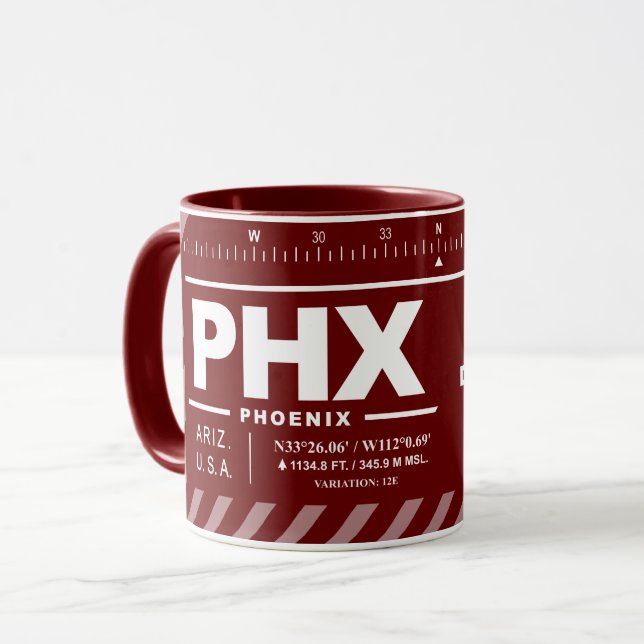Phoenix Sky Harbour International Airport Mug (Front Left)