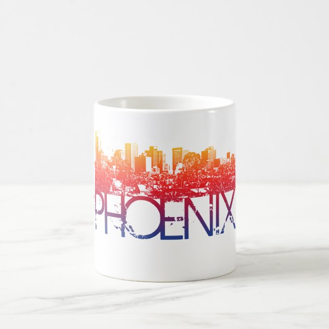 Phoenix Skyline Design Coffee Mug (Center)
