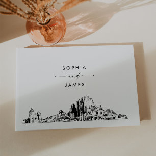 Phoenix Skyline Wedding Guest Book