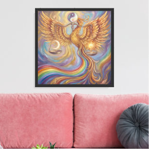 Phoenix Spiritual Framed Canvas Wall Art