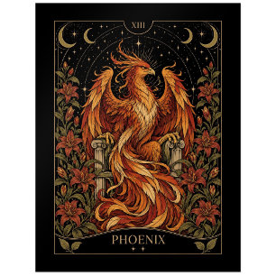 Phoenix, Starlit Tarot Art Postcard