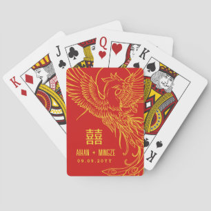 Phoenix Themed   Double Happiness Playing Cards