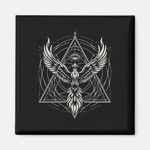 Phoenix Third Eyes Sacred Geometry Spiritual Geome Magnet