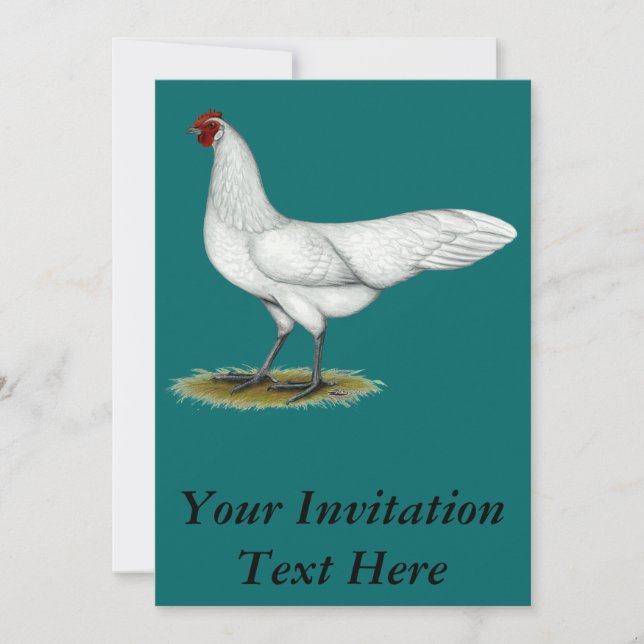 Phoenix:  White Hen Invitation (Front)