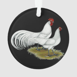 Phoenix:  White Pair Ornament