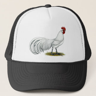 Phoenix: White Rooster Trucker Hat