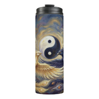 Phoenix yin yang thermal tumbler