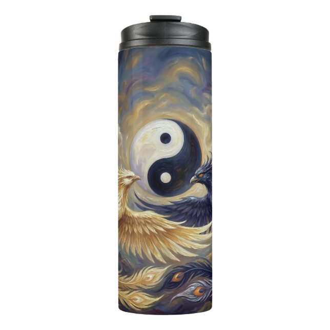 Phoenix yin yang thermal tumbler (Front)