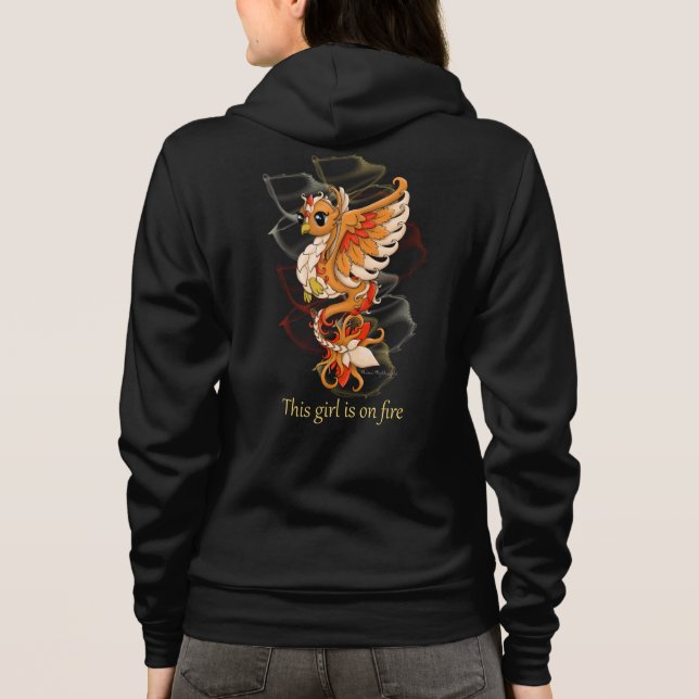 Phoenix Zip Up Hoodie (Back)