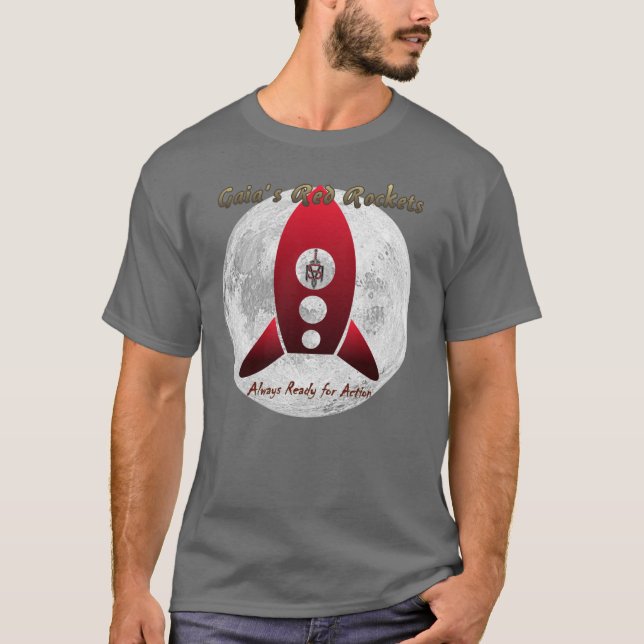 Phoenix's Call "Gaia's Red Rockets" T-Shirt (Front)
