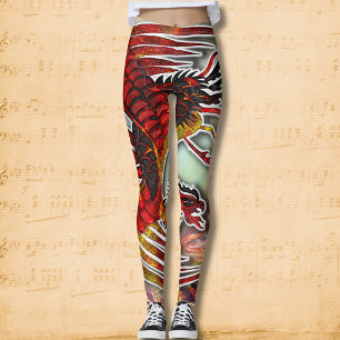 Phoenix's Resurgence: Rising from Life's Flame Leggings