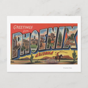 Phoeniz, Arizona - Large Letter Scenes Postcard