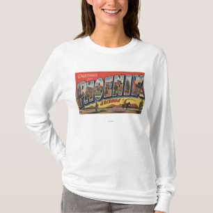 Phoeniz, Arizona - Large Letter Scenes T-Shirt