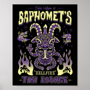 Phomet Tiki Lounge - Goth - Surfing Holiday Poster