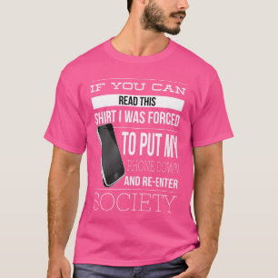 Phone Addiction Funny Smart Cell Phone Addict Humo T-Shirt