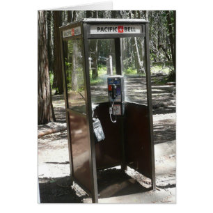 "PHONE BOOTH" blank card