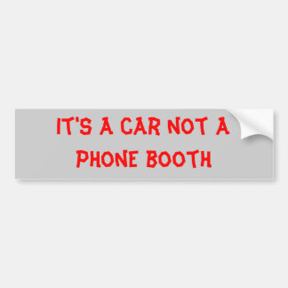 phone booth bumper sticker