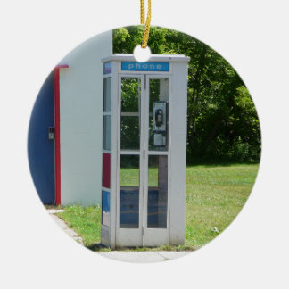 Phone Booth Ceramic Tree Decoration