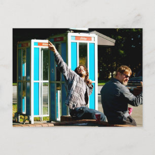 Phone Booth Fans Postcard