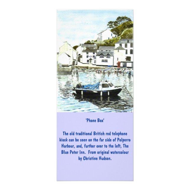 'Phone Box' Large Bookmark Rack Card (Front)