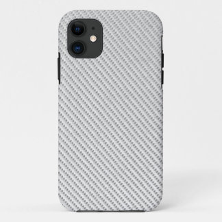 Phone Case - Carbon Fibre - Metallic White