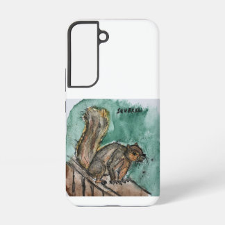 Phone case featuring an image of a squirrel