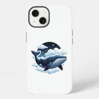 Phone Case Floating cloud whale with stars