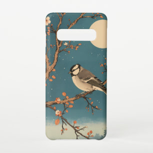 Phone Case Moonlit Bird on Blossom Branch