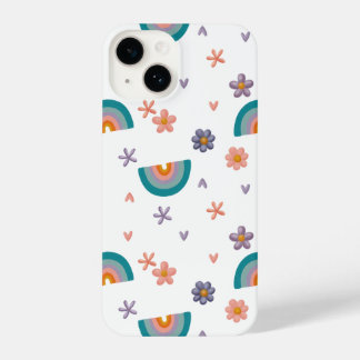 Phone Case — Rainbow and Flowers Cute Design