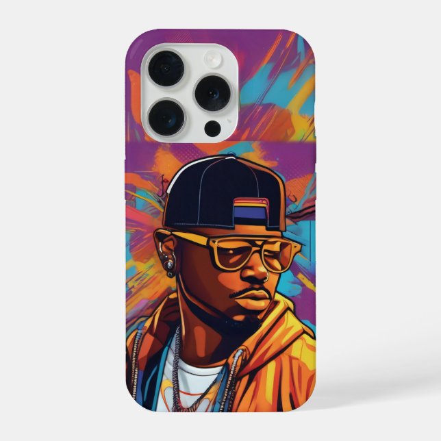 Phone Case - Street graffiti art Hip Hop iPhone 15 (Back)