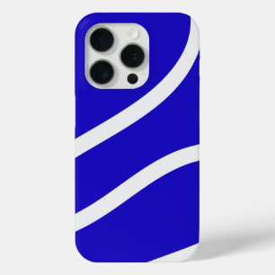 Phone Case – White Lines on Blue