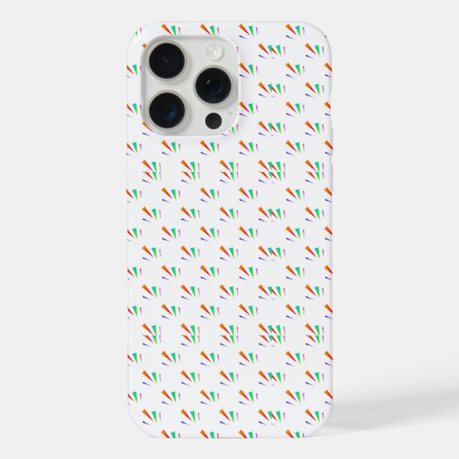 Phone case with a colourful geometric pattern (Back)