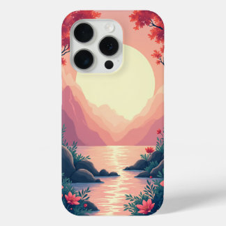 Phone case with a pretty scenery