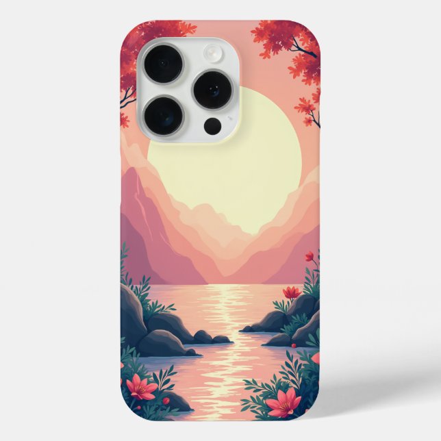 Phone case with a pretty scenery (Back)