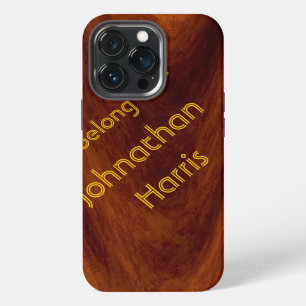 Phone case - Wood Grain with Name