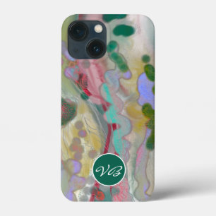 Phone cases Psychedelic Pink Mint Monogram