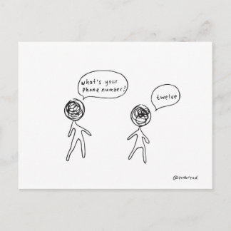 phone number postcard