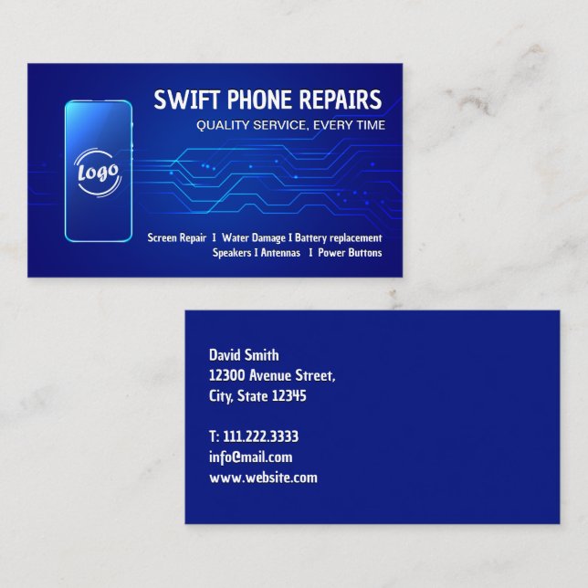 Phone Repair Business Card (Front/Back)