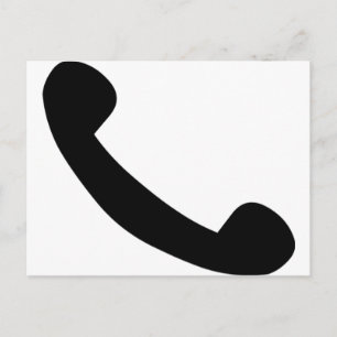 Phone Symbol Postcard