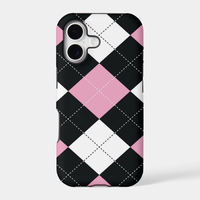 Phone / Tablet Case - Argyle Squares - RockCandy (Back)