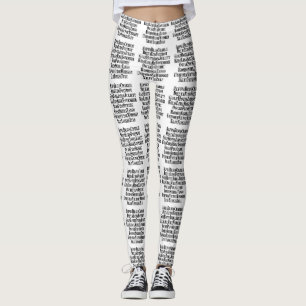 PHONETIC ALPHABET / CODE WORDS LEGGINGS