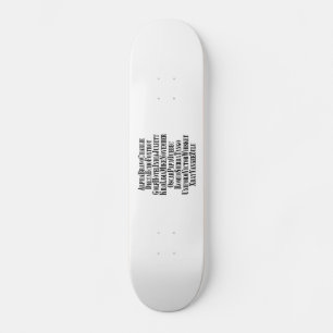 PHONETIC ALPHABET / CODE WORDS SKATEBOARD