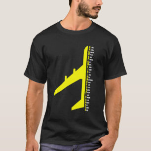 Phonetic Alphabet Pilot Aeroplane Aviator T-Shirt