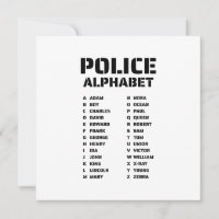 Phonetic Alphabet Police