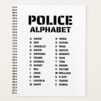 Phonetic Alphabet Police Spiral